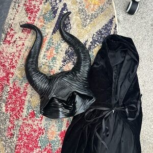 Maleficent Horns and Hooded Cloak